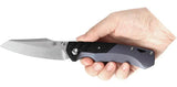 Kansept Knives Weim Framelock - Blue Anodized Titanium Handle With Twill Carbon Fiber Inlay And CPM S35VN Blade by Kansept Knives