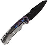 Kansept Knives Weim Framelock Timascus K1051A3 - Timascus Inlay With S35VN Sheepsfoot Blade by Kansept Knives