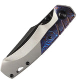 Kansept Knives Weim Framelock Timascus K1051A3 - Timascus Inlay With S35VN Sheepsfoot Blade by Kansept Knives