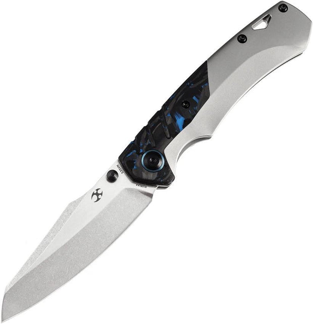 Kansept Knives Weim Framelock Blue CF K1051A4 by Kansept Knives