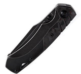 Kansept Knives Weim Framelock - Black Red Carbon Fiber Inlay Titanium Handle CPM S35VN Sheepsfoot Blade by Kansept Knives
