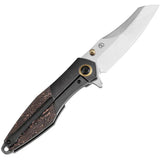 Kansept Knives Mistaken Framelock Copper K1053A1 - CPM-20CV Blade Titanium Handle With Copper Foil Carbon Fiber Inlay by Kansept Knives