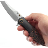 Kansept Knives Mistaken Framelock Copper K1053A1 - CPM-20CV Blade Titanium Handle With Copper Foil Carbon Fiber Inlay by Kansept Knives