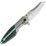 Kansept Knives Mistaken Framelock CF K1053A2 - CPM-20CV Blade Titanium Handle With Twill Carbon Fiber Inlay by Kansept Knives