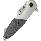 Kansept Knives Mistaken Framelock CF K1053A2 - CPM-20CV Blade Titanium Handle With Twill Carbon Fiber Inlay by Kansept Knives