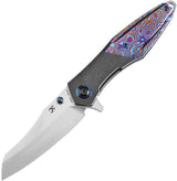 Kansept Knives Mistaken Framelock Timascus K1053A3 by Kansept Knives