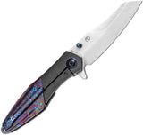 Kansept Knives Mistaken Framelock Timascus K1053A3 - Timascus Inlay With CPM 20CV Blade And Extended Tang by Kansept Knives
