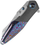Kansept Knives Mistaken Framelock Timascus K1053A3 - Timascus Inlay With CPM 20CV Blade And Extended Tang by Kansept Knives