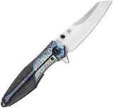 Kansept Knives Mistaken Framelock Lightning K1053A4 - Lightning Strike Titanium Handle With Twill Carbon Fiber Inlay by Kansept Knives
