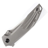 Kansept Knives Baku Linerlock - Brown Micarta Inlay, Satin CPM S35VN Blade, Titanium Handle. by Kansept Knives