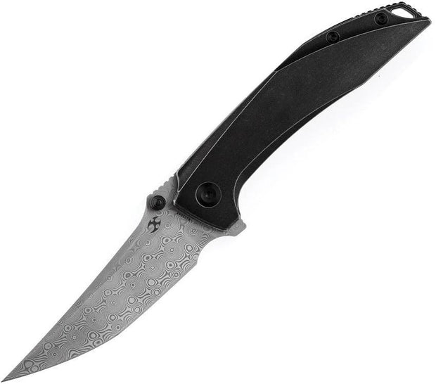 Kansept Knives Baku Linerlock Black Damascus K1056A5 by Kansept Knives