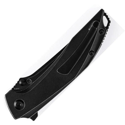 Kansept Knives Baku Linerlock Blk/White CF K1056A6 by Kansept Knives