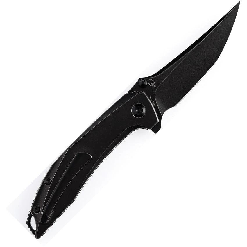 Kansept Knives Baku Linerlock Blk/White CF K1056A6 by Kansept Knives