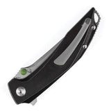 Kansept Knives Baku Linerlock - Black And Green Carbon Fiber Inlay CPM S35VN Blade