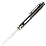 Kansept Knives Baku Linerlock - Black And Green Carbon Fiber Inlay CPM S35VN Blade