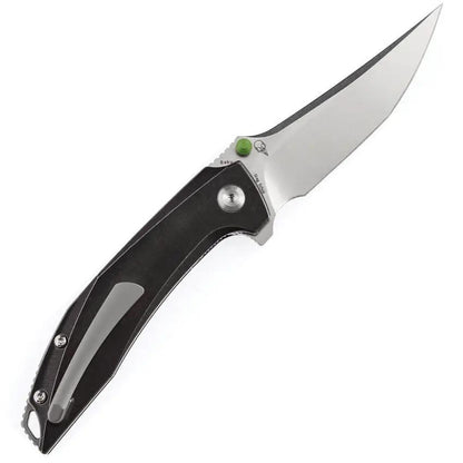 Kansept Knives Baku Linerlock - Black And Green Carbon Fiber Inlay CPM S35VN Blade