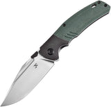 Kansept Knives Hinterland Framelock Green K1057A2 by Kansept Knives