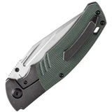 Kansept Knives Hinterland Framelock Green K1057A2 - CPM S35VN Blade With Titanium Handle And Green Micarta Inlay by Kansept Knives