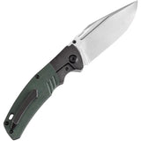 Kansept Knives Hinterland Framelock Green K1057A2 - CPM S35VN Blade With Titanium Handle And Green Micarta Inlay by Kansept Knives