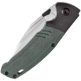 Kansept Knives Hinterland Framelock Green K1057A2 - CPM S35VN Blade With Titanium Handle And Green Micarta Inlay by Kansept Knives
