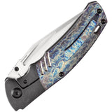 Kansept Knives Hinterland Framelock Lightning K1057A5 - Lightning Strike Titanium Inlay by Kansept Knives