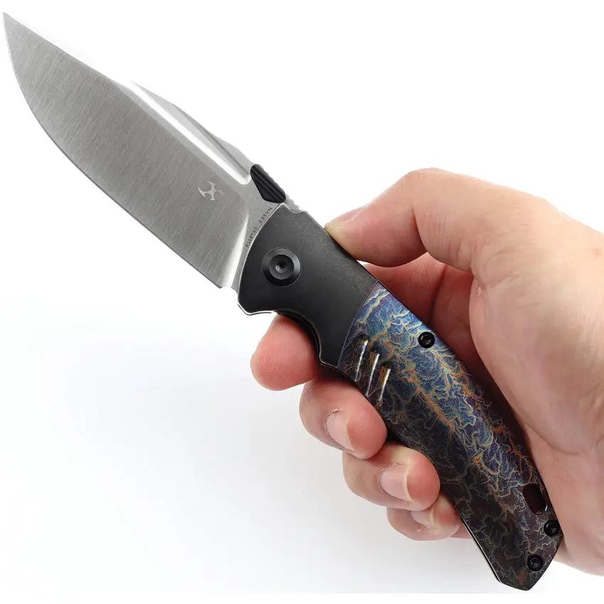 Kansept Knives Hinterland Framelock Lightning K1057A5 - Lightning Strike Titanium Inlay by Kansept Knives