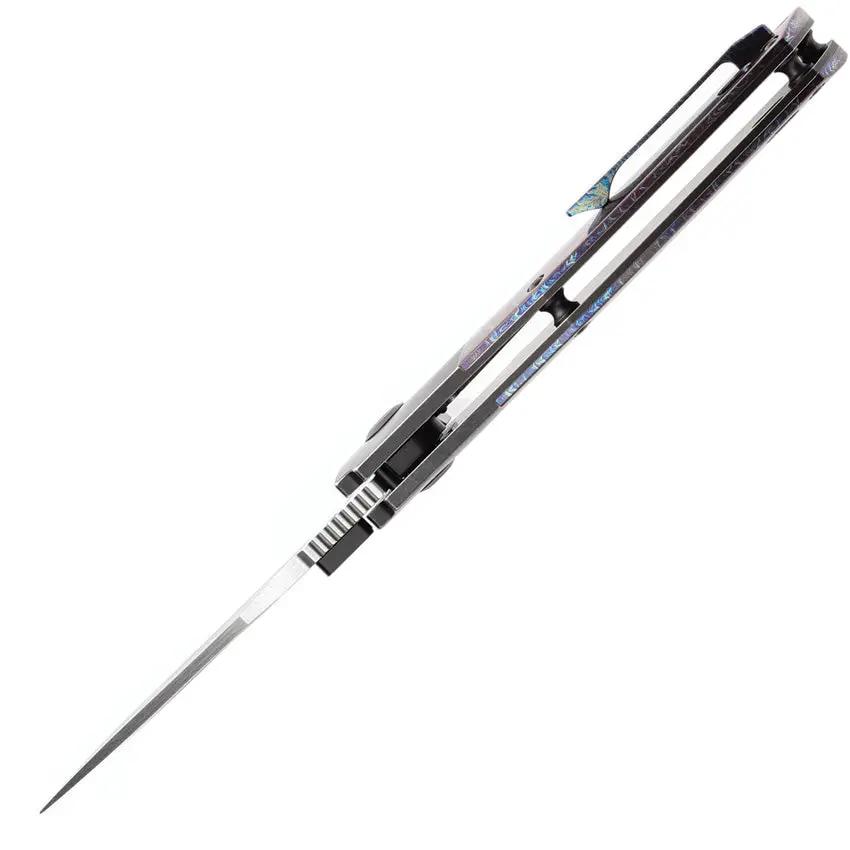 Kansept Knives Hinterland Framelock Lightning K1057A5 - Lightning Strike Titanium Inlay by Kansept Knives