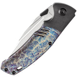 Kansept Knives Hinterland Framelock Lightning K1057A5 - Lightning Strike Titanium Inlay by Kansept Knives