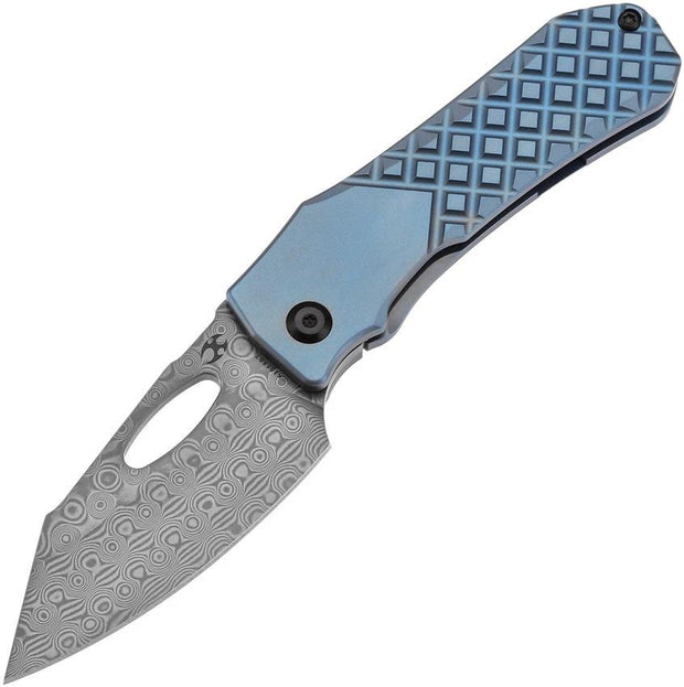 Kansept Knives Loki Framelock Damascus K1058B7 by Kansept Knives