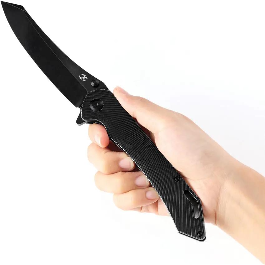 Kansept Knives Colibri Tech Framelock BSW K1060A4 - CPM S35VN Blade With Black Stonewash Titanium Handle by Kansept Knives