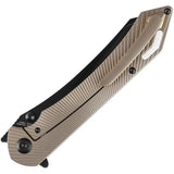 Kansept Knives Colibri Tech Framelock Bronze K1060A5 - S35VN Blade And Bronze Sculpted Titanium Handle by Kansept Knives