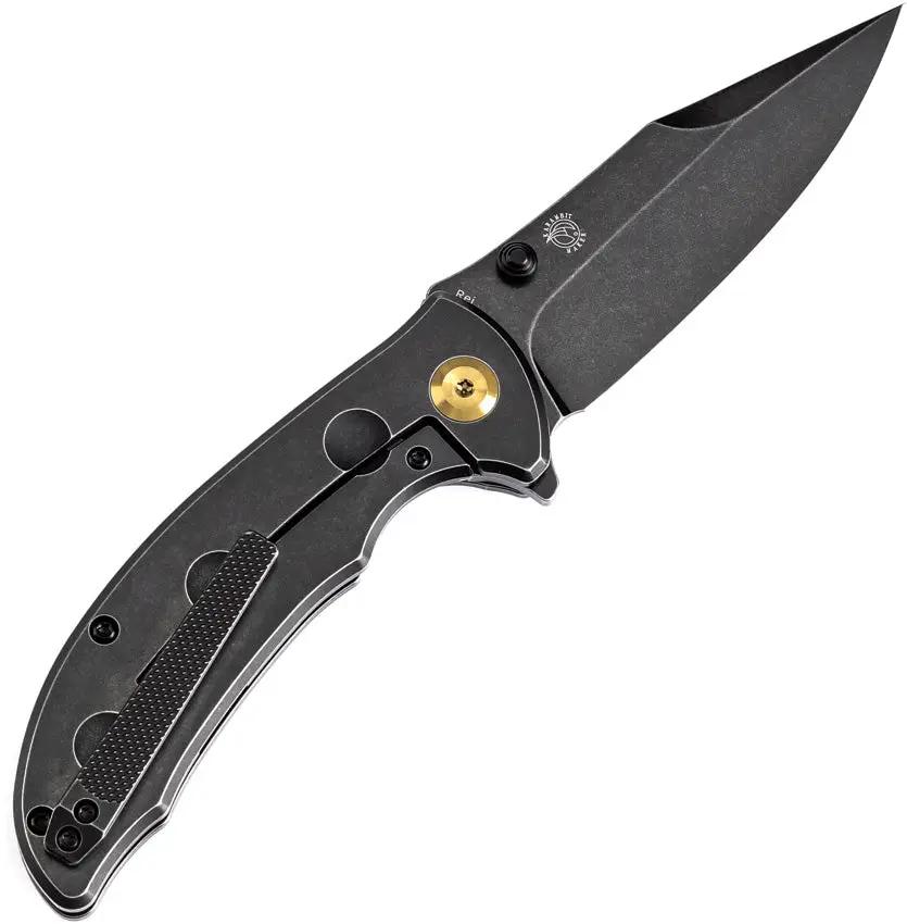 Kansept Knives Rei Framelock SW Ti K1061A1 - Premium CPM-20CV Blade, Titanium Handle, Stonewash Finish by Kansept Knives
