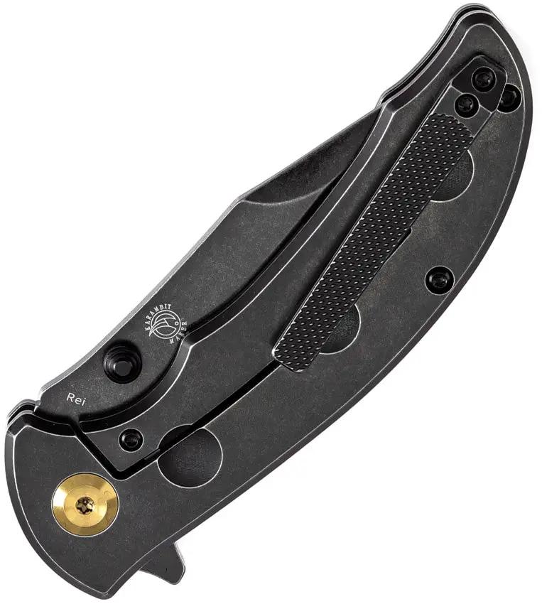 Kansept Knives Rei Framelock SW Ti K1061A1 - Premium CPM-20CV Blade, Titanium Handle, Stonewash Finish by Kansept Knives