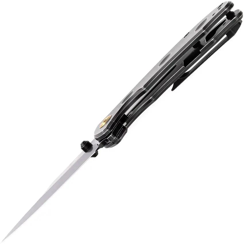 Kansept Knives Rei Framelock SW Ti K1061A1 - Premium CPM-20CV Blade, Titanium Handle, Stonewash Finish by Kansept Knives
