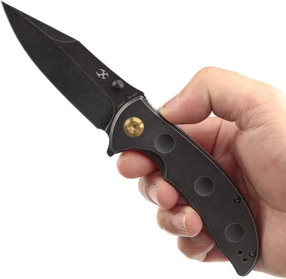 Kansept Knives Rei Framelock SW Ti K1061A1 - Premium CPM-20CV Blade, Titanium Handle, Stonewash Finish by Kansept Knives