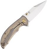 Kansept Knives Rei Framelock Org Peel K1061A2 - Orange Peel Titanium Handle And CPM-20CV Blade by Kansept Knives