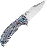 Kansept Knives Rei Framelock Lightning K1061A4 - Lightning Strike Anodized Titanium Handle by Kansept Knives