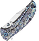 Kansept Knives Rei Framelock Lightning K1061A4 - Lightning Strike Anodized Titanium Handle by Kansept Knives
