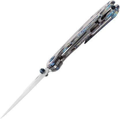 Kansept Knives Rei Framelock Lightning K1061A4 - Lightning Strike Anodized Titanium Handle by Kansept Knives