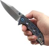 Kansept Knives Rei Framelock Lightning K1061A4 - Lightning Strike Anodized Titanium Handle by Kansept Knives