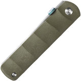 Kansept Knives BTF Linerlock Green G10 - S35VN Tanto Blade, 3.25in, 4.25in Closed, Thumb Disk, Pocket Clip by Kansept Knives