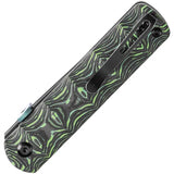 Kansept Knives BTF Linerlock Green CF K1064A2 - S35VN Tanto Blade With Green Carbon Fiber Handle by Kansept Knives
