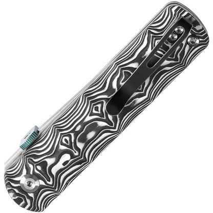 Kansept Knives BTF Linerlock Nebula CF - Nebula Carbon Fiber Handle, CPM S35VN Tanto Blade 3.25 Inch by Kansept Knives