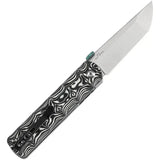 Kansept Knives BTF Linerlock Nebula CF - Nebula Carbon Fiber Handle, CPM S35VN Tanto Blade 3.25 Inch by Kansept Knives