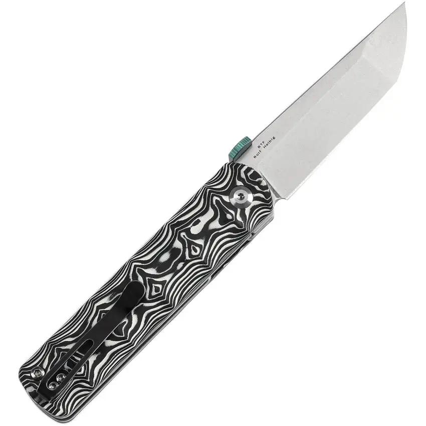 Kansept Knives BTF Linerlock Nebula CF - Nebula Carbon Fiber Handle, CPM S35VN Tanto Blade 3.25 Inch by Kansept Knives