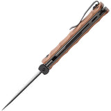Kansept Knives BTF Linerlock Brown Micarta K1064A5 - CPM S35VN Tanto Blade, Brown Micarta Handle, Pocket Clip by Kansept Knives