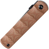 Kansept Knives BTF Linerlock Brown Micarta K1064A5 - CPM S35VN Tanto Blade, Brown Micarta Handle, Pocket Clip by Kansept Knives