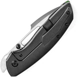 Kansept Knives Link Framelock - Camo CF Gecko Handle Satin CPM-20CV Harpoon Blade by Kansept Knives