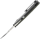 Kansept Knives Link Framelock - Camo CF Gecko Handle Satin CPM-20CV Harpoon Blade by Kansept Knives
