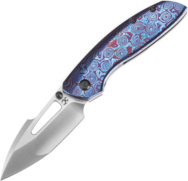 Kansept Knives Link Framelock Timascus K1068A3 by Kansept Knives
